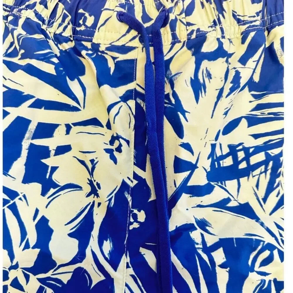 Columbia PFG Super Clearwater Shorts Medium Blue Tropical Print NWT 5" Inseam - Picture 5 of 8